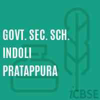Govt. Sec. Sch. Indoli Pratappura Secondary School Logo
