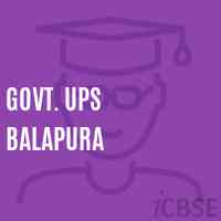 Govt. Ups Balapura Middle School Logo