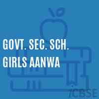 Govt. Sec. Sch. Girls Aanwa Secondary School Logo