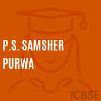 P.S. Samsher Purwa Primary School Logo