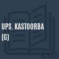 Ups. Kastoorba (G) Middle School Logo