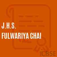 J.H.S. Fulwariya Chai Middle School Logo
