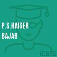 P.S.Haiser Bajar Primary School Logo