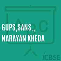 Gups,Sans., Narayan Kheda Middle School Logo