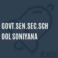 Govt.Sen.Sec.School Soniyana Logo