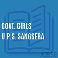 Govt. Girls U.P.S. Sangsera Middle School Logo