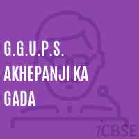 G.G.U.P.S. Akhepanji Ka Gada Middle School Logo