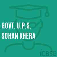 Govt. U.P.S. Sohan Khera Middle School Logo