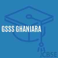Gsss Ghaniara High School Logo