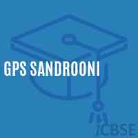 Gps Sandrooni Primary School Logo