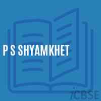 P S Shyamkhet Primary School Logo
