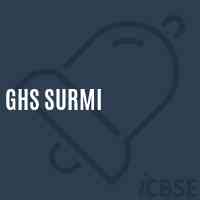Ghs Surmi Secondary School Logo