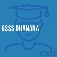 Gsss Dhanana High School Logo