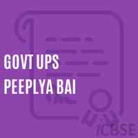 Govt Ups Peeplya Bai Middle School Logo