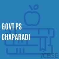 Govt Ps Chaparadi Primary School Logo
