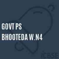 Govt Ps Bhooteda W.N4 Primary School Logo