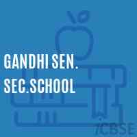 Gandhi Sen. Sec.School Logo