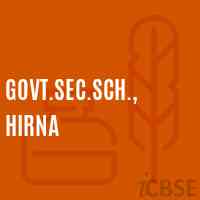 Govt.Sec.Sch., Hirna Secondary School Logo