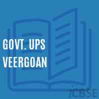 Govt. Ups Veergoan Middle School Logo