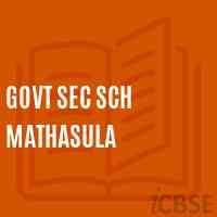 Govt Sec Sch Mathasula Secondary School Logo