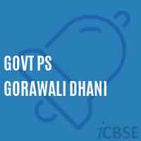 Govt Ps Gorawali Dhani Primary School Logo