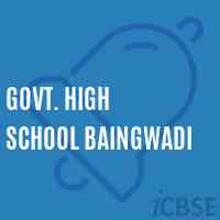Govt. High School Baingwadi Logo