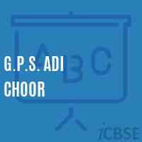 G.P.S. Adi Choor Primary School Logo