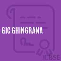 Gic Ghingrana High School Logo