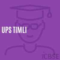 Ups Timli Middle School Logo