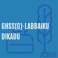 Ghss(G)-Labbaikudikadu High School Logo