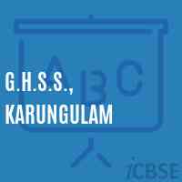 G.H.S.S., Karungulam High School Logo