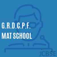 G.R.D.C.P.F. Mat School Logo