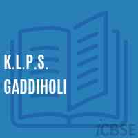 K.L.P.S. Gaddiholi Primary School Logo