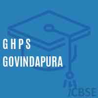 G H P S Govindapura Middle School Logo