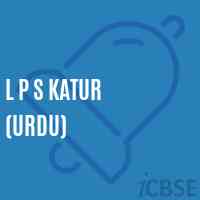 L P S Katur (Urdu) Primary School Logo