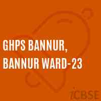 Ghps Bannur, Bannur Ward-23 Middle School Logo