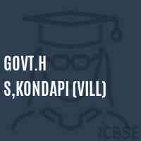 Govt.H S,KONDAPI (VILL) Secondary School Logo