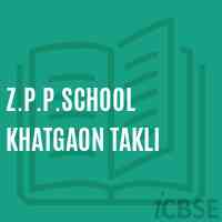 Z.P.P.School Khatgaon Takli Logo