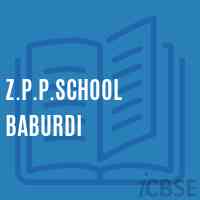 Z.P.P.School Baburdi Logo