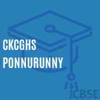 Ckcghs Ponnurunny Secondary School Logo