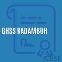 Ghss Kadambur High School Logo