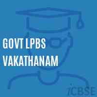 Govt Lpbs Vakathanam Primary School Logo