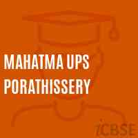 Mahatma Ups Porathissery Middle School Logo