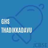 Ghs Thadikkadavu Middle School Logo