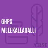 Ghps Melekallahalli Middle School Logo