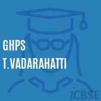 Ghps T.Vadarahatti Middle School Logo