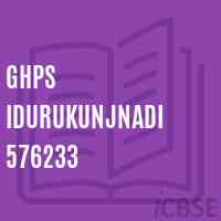 Ghps Idurukunjnadi 576233 Middle School Logo