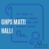Ghps Matti Halli Middle School Logo