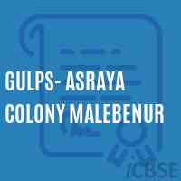 Gulps- Asraya Colony Malebenur Primary School Logo