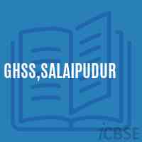 Ghss,Salaipudur High School Logo
